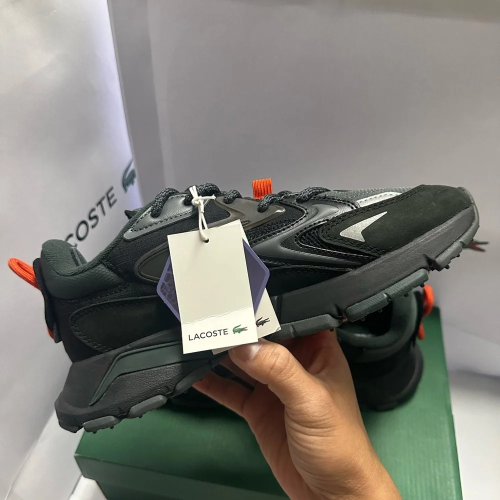 Lacoste L003 Neo Tech Chunky Runner Shoes Women's Size 7 Black Grey - Picture 5 of 8